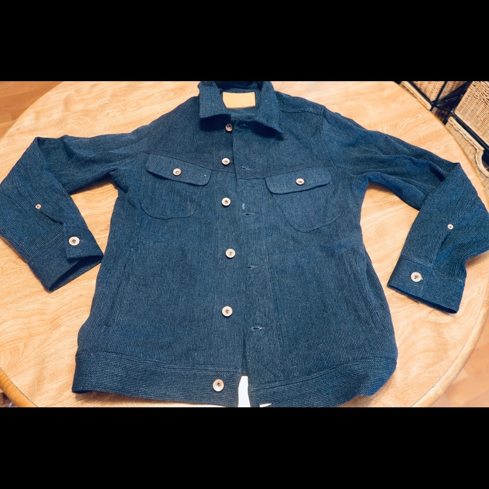 Taylor Stitch the Long Haul Waffle Indigo 38 Small